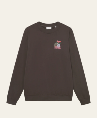 Sudadera Cole Table ajuste holgado marrón pizarra